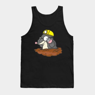 Mole Gardener Animal Funny Garden Gift Cool Tank Top